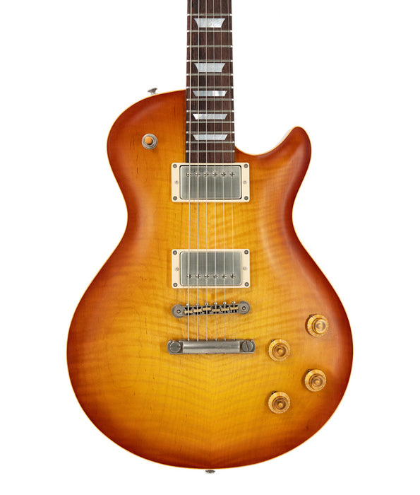 Patrick James Eggle Macon Carve Top Single Cut - Tea Burst