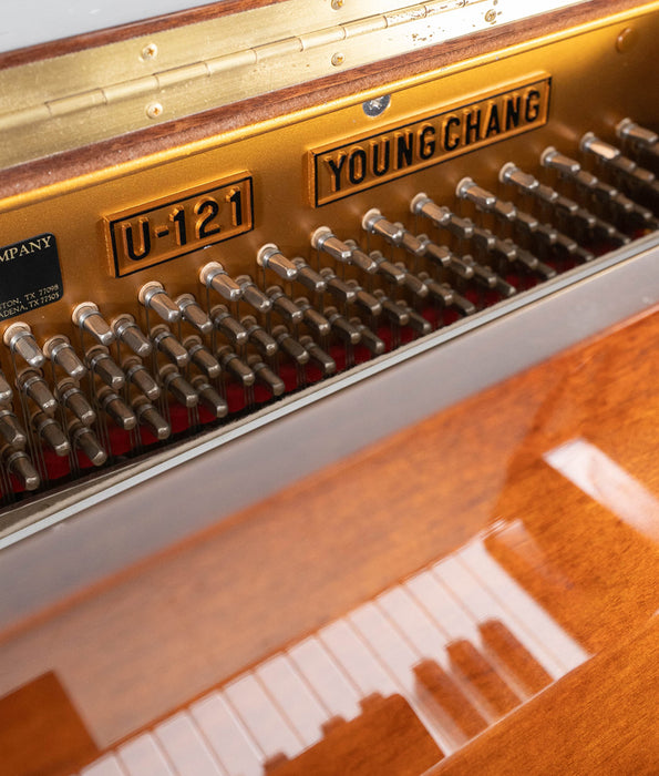 YOSA 1994 Young Chang U121 48" Upright Piano in Mahogany Red Polish | Serial No. A2111753 | Used