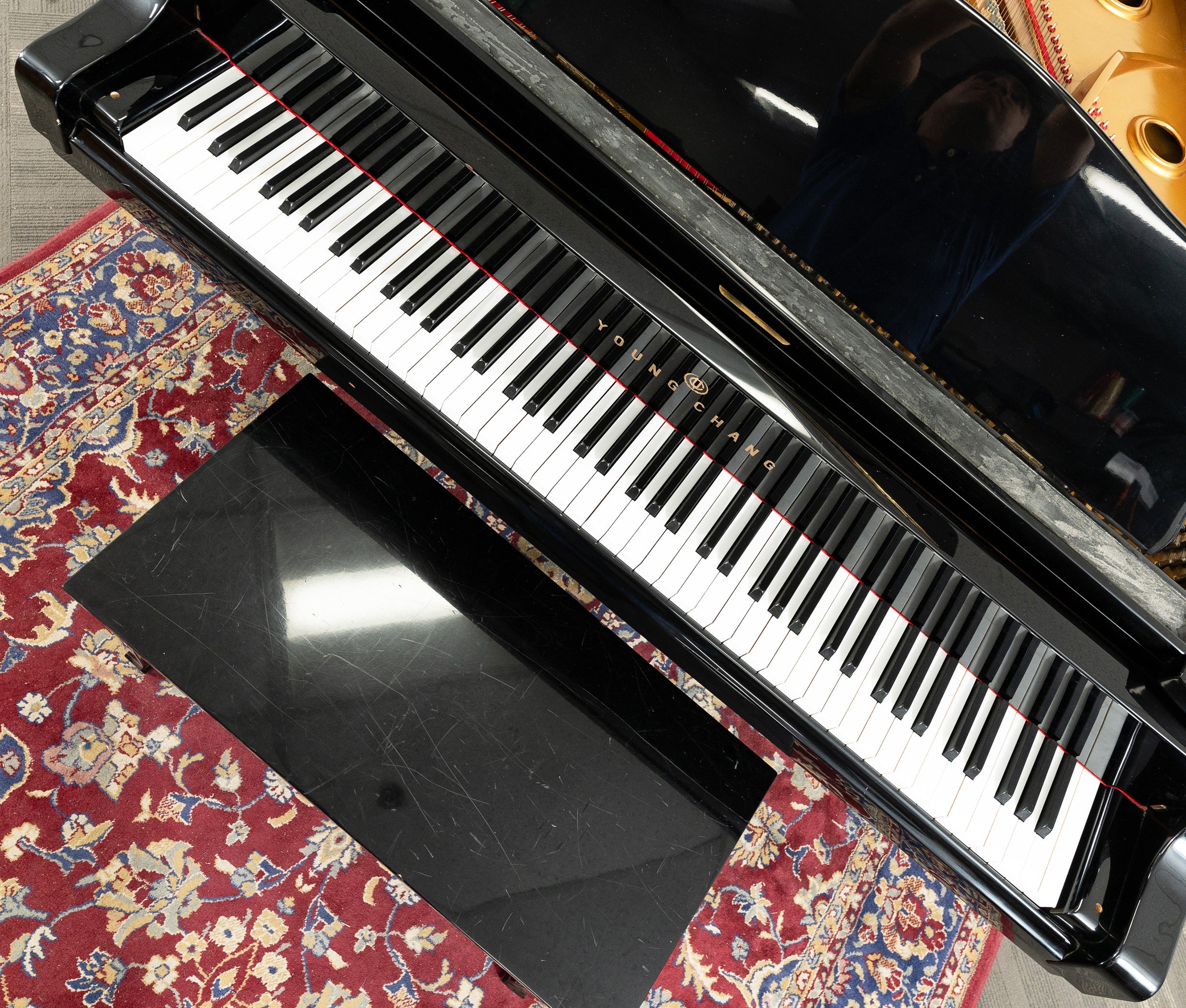Young Chang TG-150 Baby Grand Piano | Polished Ebony | SN: CG0000794 ...
