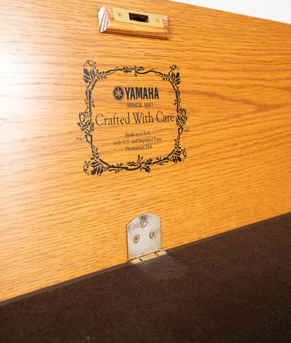 1987 Yamaha P22 Upright Piano | Walnut | 45" | Serial No. 289479 | Used