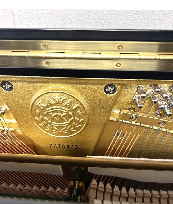 2003 Kawai K50E Upright Piano | Polished Ebony | 49" | Serial No. 2476473 | Used