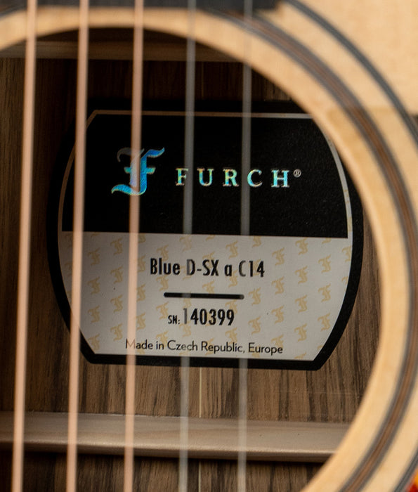 Furch Blue D-SX a C14 Sitka Spruce/Black Limba Acoustic Guitar | New