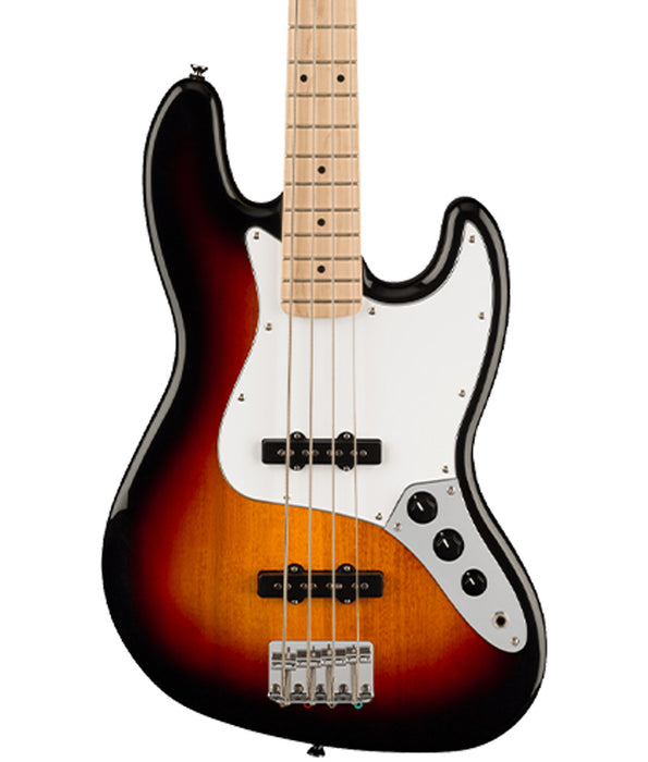 Pre-Owned Squier Affinity Series Jazz Bass, Maple Fingerboard, White Pickguard - 3-Color Sunburst | Used