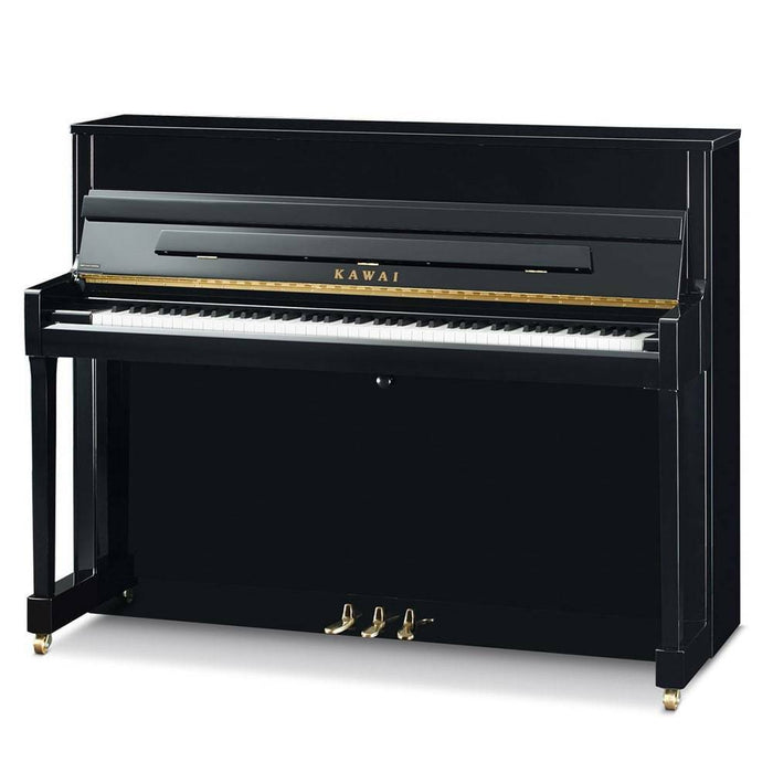 Kawai 45" K-200 Upright Piano - Ebony Satin/Nickel Hardware