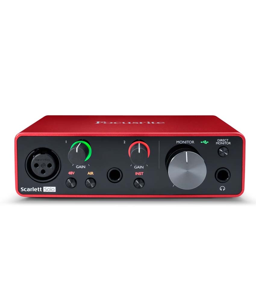 Focusrite Scarlett Solo 3rd Gen 2 in, 2 out USB Audio