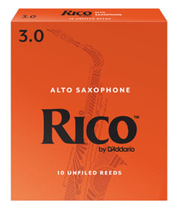 Rico by D'Addario Reeds - Alto Sax #3.0 - 10-pack