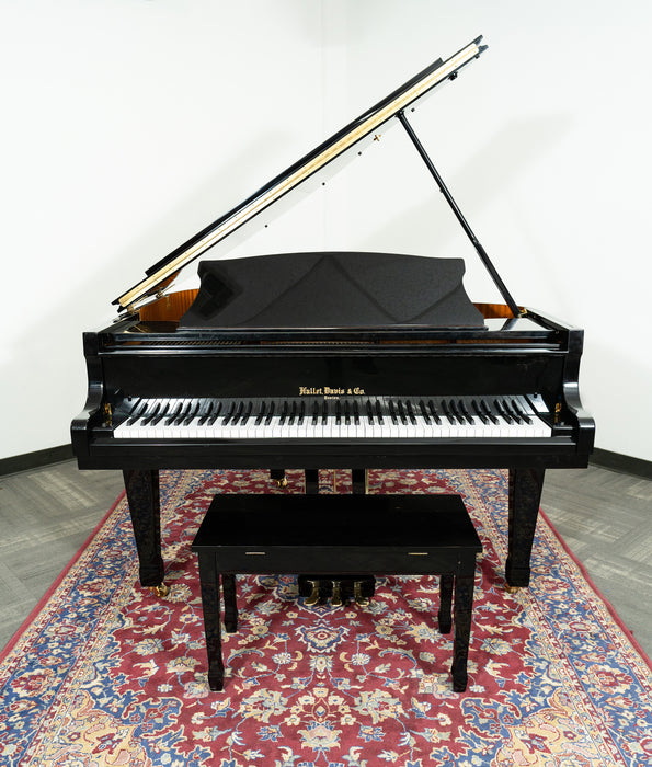 Hallet Davis & Co 5'3″ Classic Baby Grand Piano | Polished Ebony |SN: DG36219 | Used