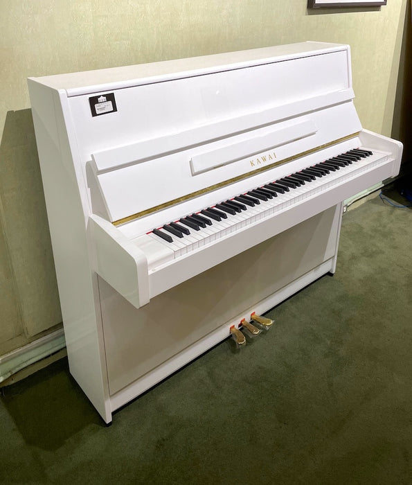Kawai 43.3” K-15 Continental Upright Piano | Polished White