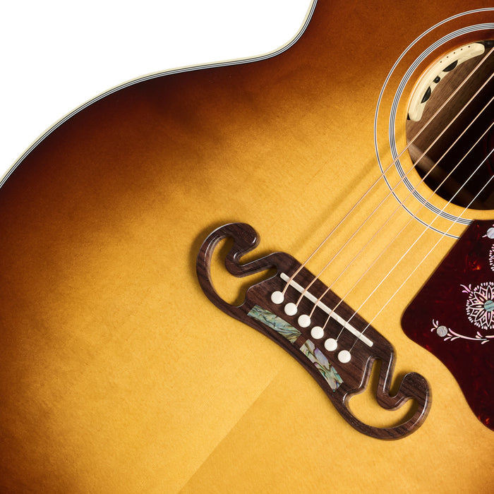 Gibson SJ-200 Elegant Koa Acoustic-Electric Guitar - Honey Burst