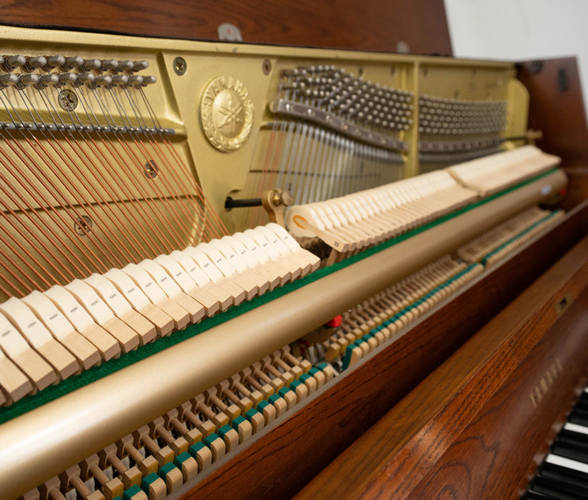 Yamaha P22 Upright Piano (2002) | Satin Walnut | Serial No. 282839 | Used
