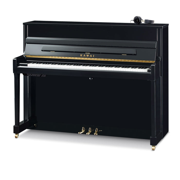 Kawai 45" K-200 ATX4 Anytime Hybrid Piano | Polished Ebony