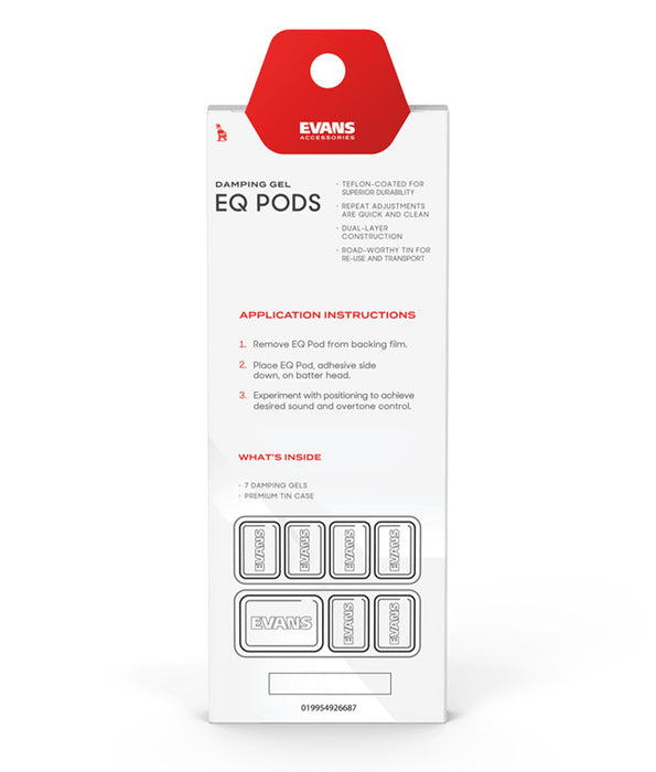 Pre Owned Evans EQ Pods Drum Damper Gels | Used