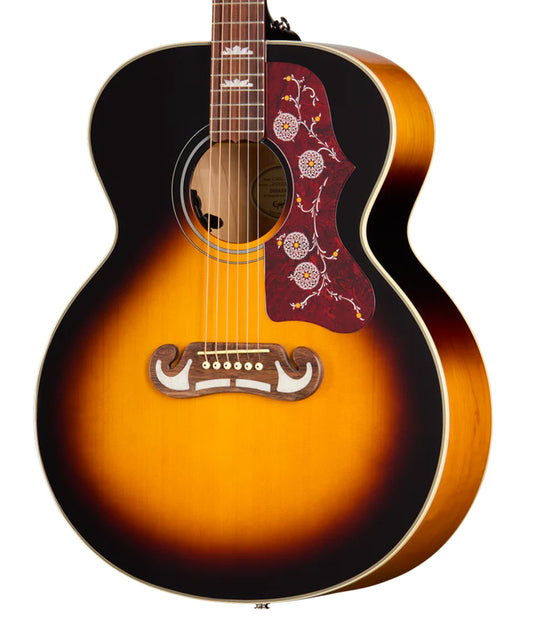 Epiphone J-200 Studio Acoustic- Electric Guitar - Vintage Sunburst | New