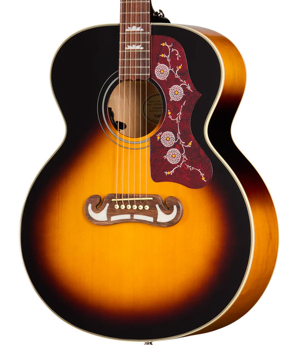 Epiphone J-200 Studio Acoustic- Electric Guitar - Vintage Sunburst | New