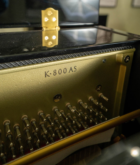 2023 Kawai K800 Professional Upright Piano | Polished Ebony | 53" | Serial No. 2776375 | Used
