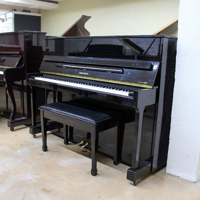 Cable-Nelson Polished Ebony Upright Console Piano