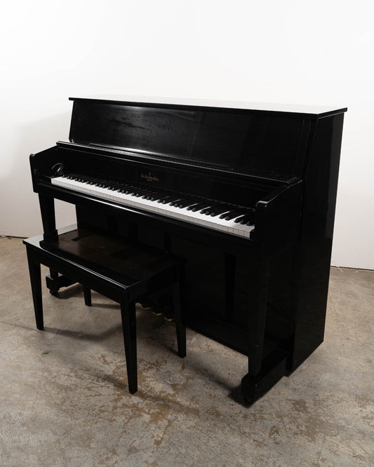 2015 Knabe WMV-245 Upright Piano | Polished Ebony | 43" | Serial No. IKOBU1746 | Used
