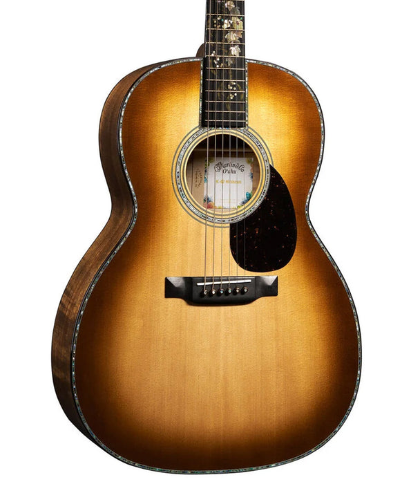 Martin O'ahu K-42 Hibiscus Acoustic Guitar - Spruce/Koa, Dark Toasted Burst | New