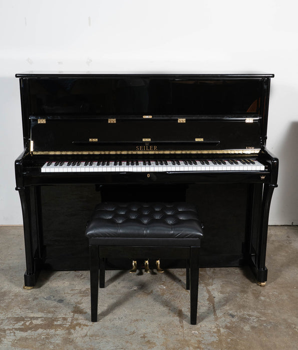 Eduard Seiler ED-126 Upright Piano | Polished Ebony | Used