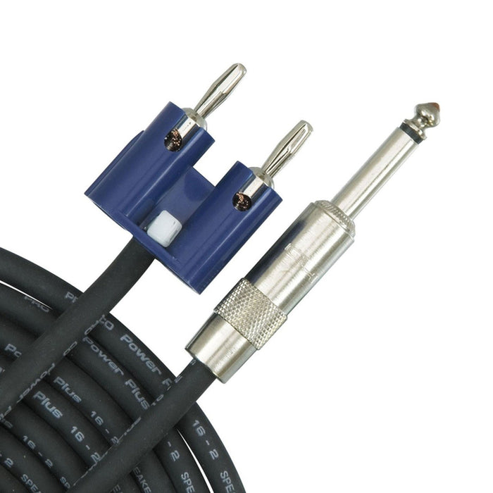 Rapco 50' 16g 1/4-Banana Speaker Cable