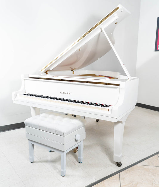 1981 Yamaha C3 6'1" Grand Piano - Polished White | Used