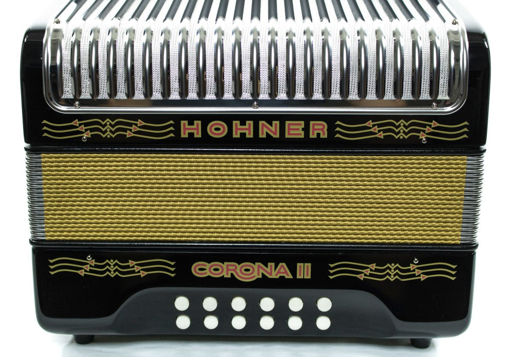 Hohner Corona II 3500 GCF Button Accordion - Black