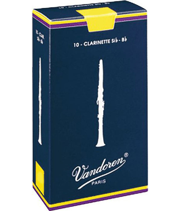 Vandoren Reeds 4 Strength Bb Clarinet, 10 pack