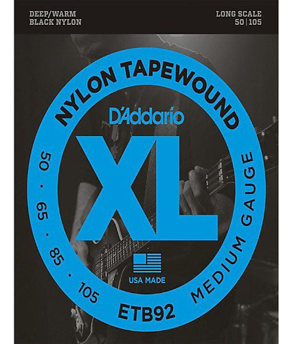 Tapewound D'Addario ETB92 Tapewound Bass, Medium, 50-105, Long Scale ...