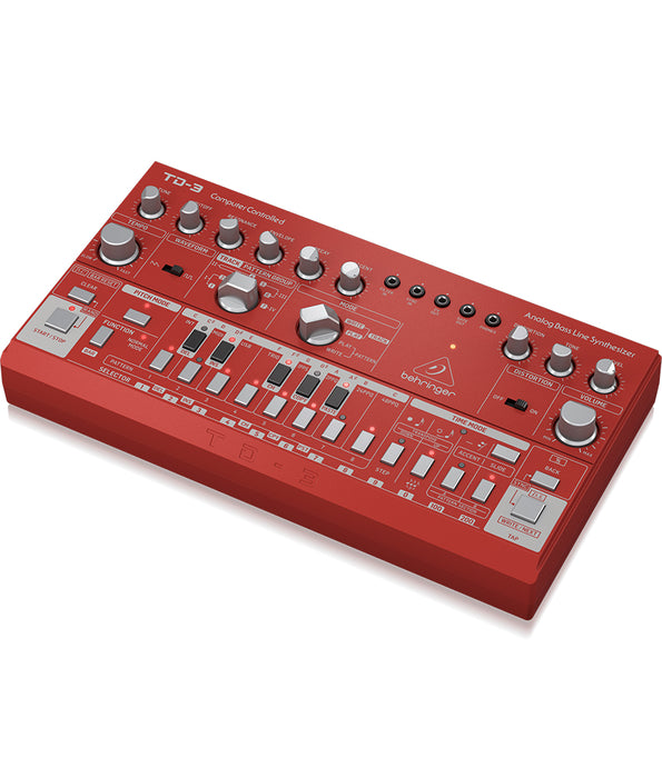 Pre-Owned Behringer TD-3-RD Analog Bass Line Synthesizer - RED
