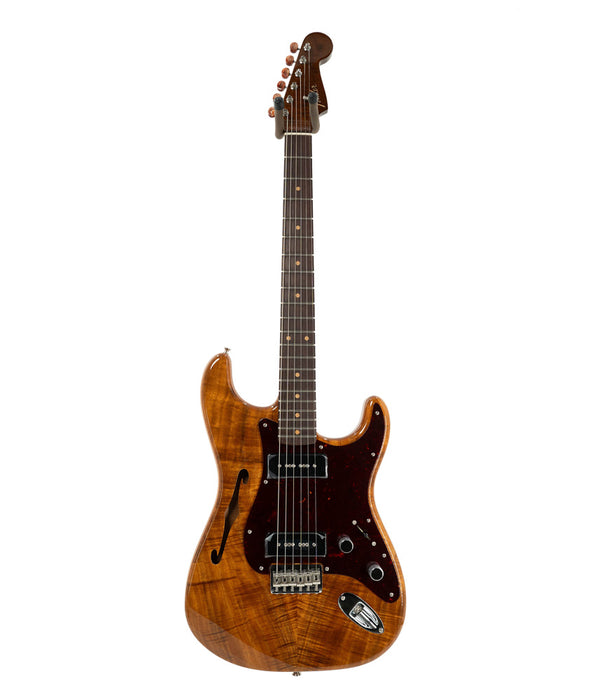 Fender Custom Shop Artisan Dual P90 Koa Strat NOS, Rosewood Fingerboard - Aged Natural