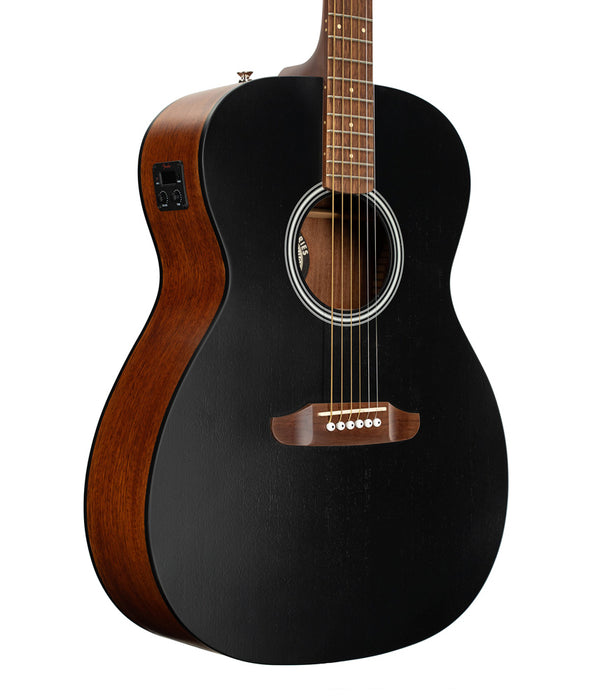 Fender Monterey Standard, Walnut Fingerboard Acoustic-Electric Guitar - Black Top