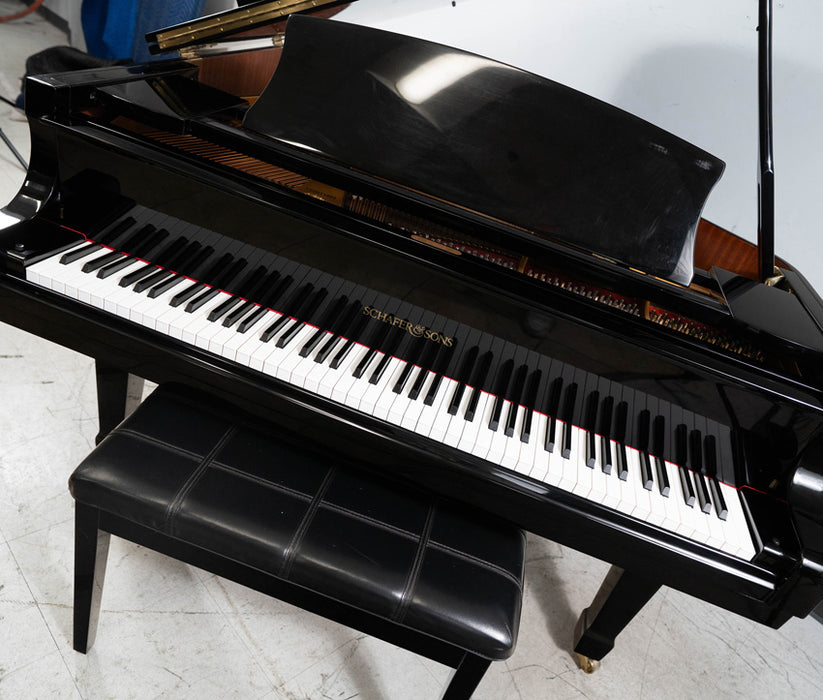 Schafer & Sons Baby Grand Piano | Polished Ebony | Used — Alamo