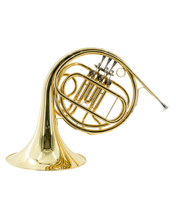 Pre-Owned Mendini MFH-20 Single Key of F Brass French Horn | Used
