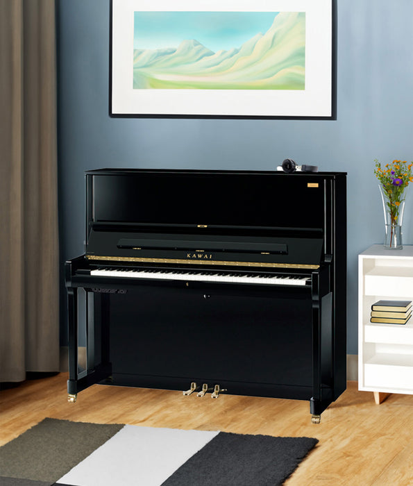 Kawai K-500 AURES 2 Hybrid Upright Piano | Polished Ebony |  51"