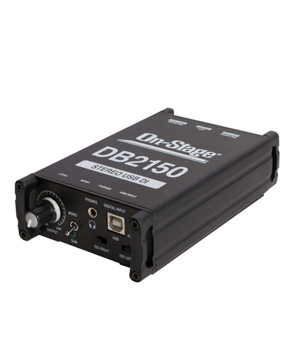 On-Stage DB2150 Passive Multimedia Stereo USB DI Box