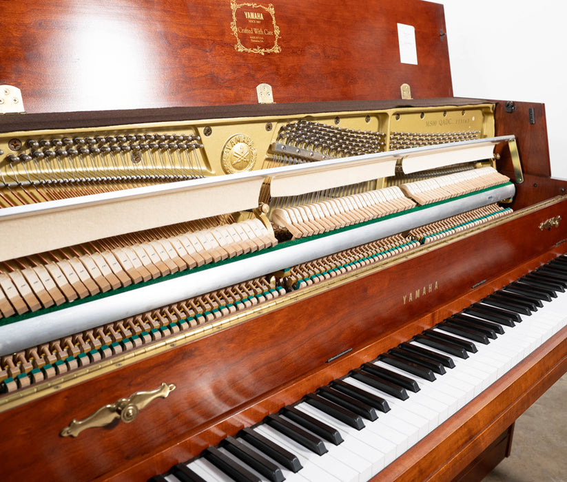 Yamaha M500 Upright Piano (1998) | Satin Dark Cherry | Used