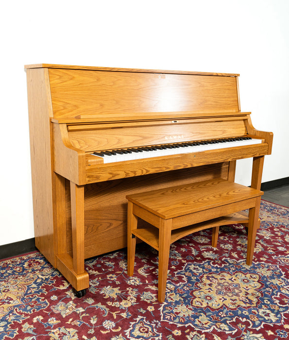 Kawai 46" ST-1 Upright Piano | Satin Oak
