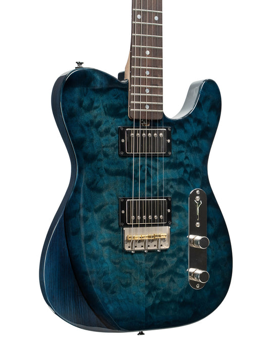 Larrivee Baker T Quilted Maple Top Electric Guitar - Deep Sea Green Trans Burst | New