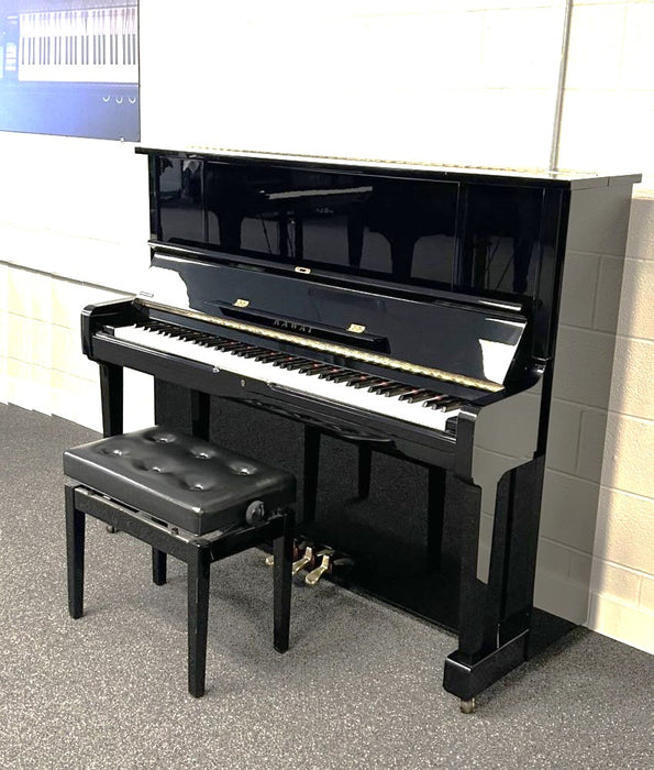 2003 Kawai K50E Upright Piano | Polished Ebony | 49" | Serial No. 2476473 | Used