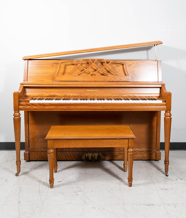 1998 Baldwin Acrosonic Model 2095 Oak Upright Piano - Serial No. 1551563 | Used