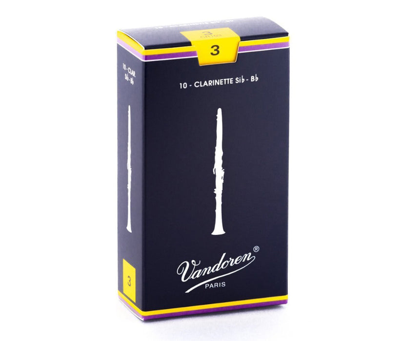 Vandoren #3 Bb Clarinet Reeds, 10 pack