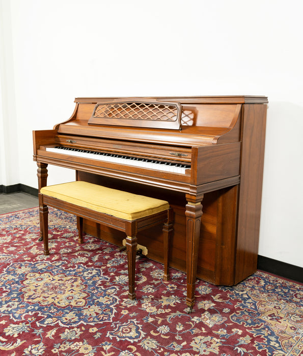 Kimball Console Upright Piano | Satin Oak | SN: 882935 | Used