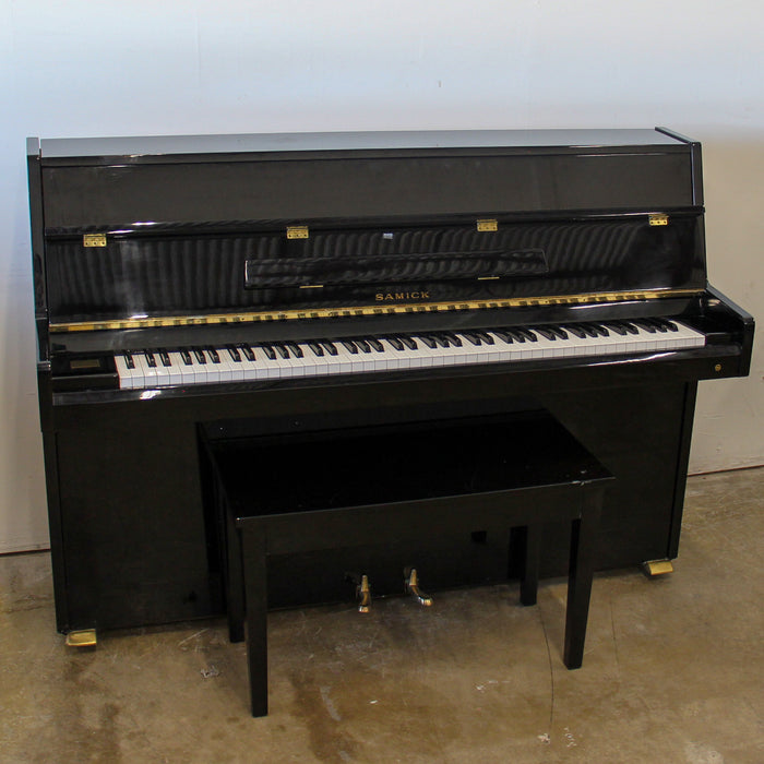 Samick SU-105 Polished Ebony Continental Console Piano