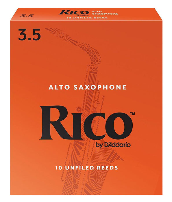 Rico by D'Addario Reeds - Alto Sax #3.5 - 10-pack
