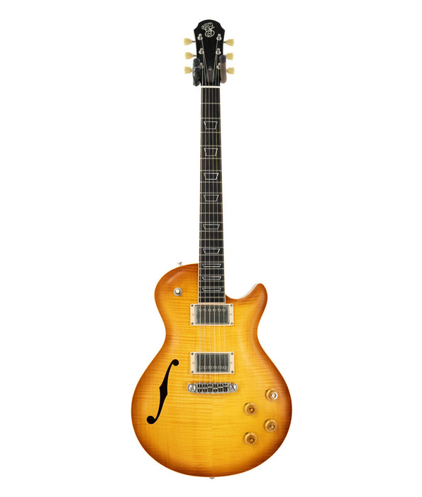 Patrick James Eggle Macon Single Cut Semi-Hollow Electric Guitar - Faded Gold Burst