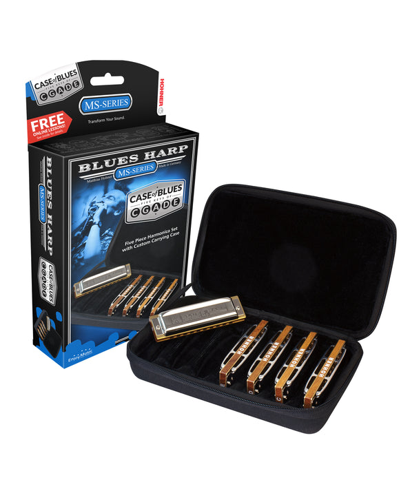 Hohner Case Of Blues Harmonica - 5pk | New