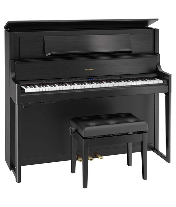 Roland LX708 Digital Piano Kit w/ Bench - Charcoal Black | New