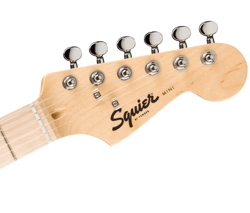 Squier Mini Stratocaster Electric Guitar - California Blue, Maple FB, White PG | New