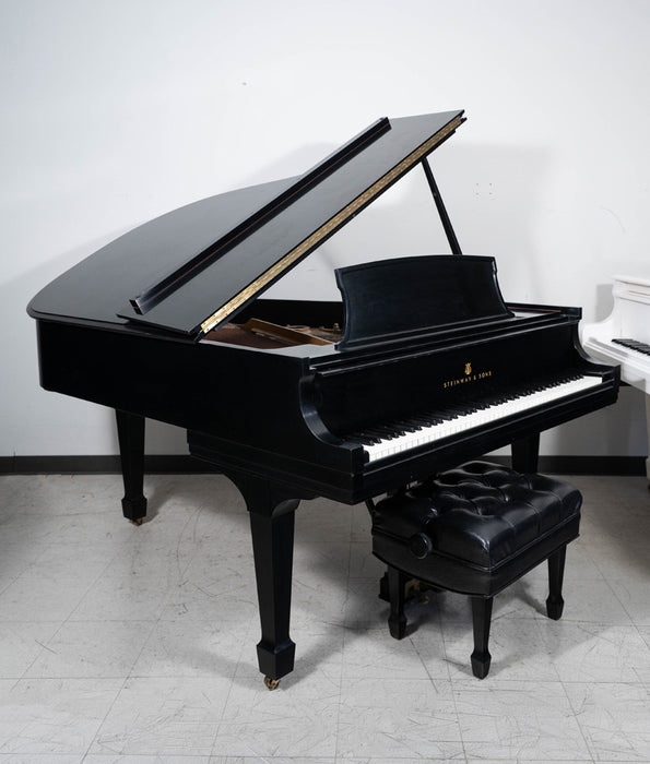 Steinway & Sons Model L Grand Piano | Satin Ebony | 1964 | Serial No. 386824 | Used