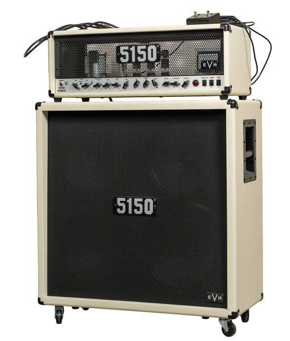 Pre-Owned EVH 5150 Iconic Series 80W Guitar Amp Head & Cabinet - Ivory | Used